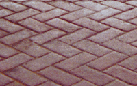 Example of Herringbone Brick Stamp